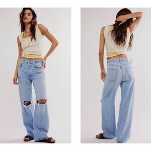 Citizens of Humanity Misty Wash Gaucho Vintage Distressed Jeans 31 Blokecore